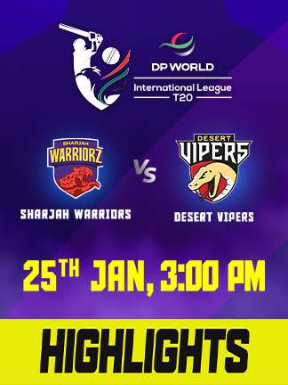 ILT20 2025 highlights - Sharjah Warriors vs Desert Vipers