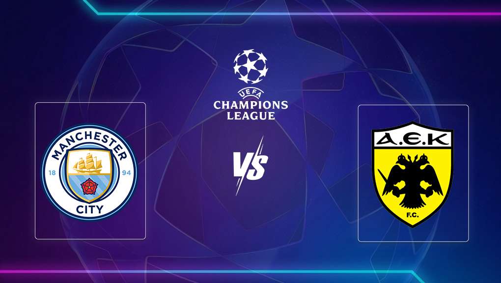 Watch Manchester City vs AEK Athens live on tapmad