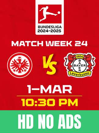 Bundesliga Live - Eintracht Frankfurt vs Leverkusen