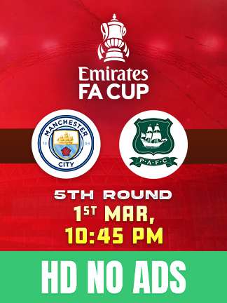 FA Cup Man City vs Plymouth Arygyle Live