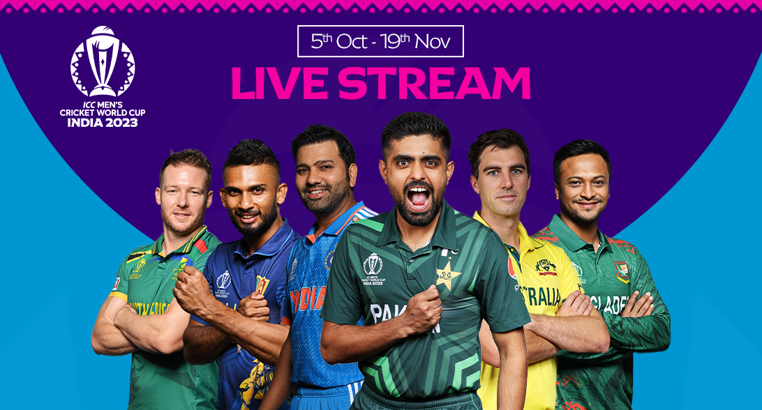 Watch Cricket World Cup Live Stream in HD | Ad-Free