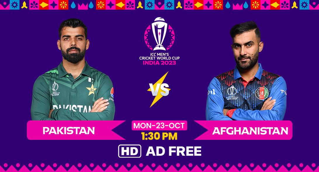 Watch Pakistan Vs Afghanistan Live Stream in HD | Cricket World Cup 2023 | AD - Free