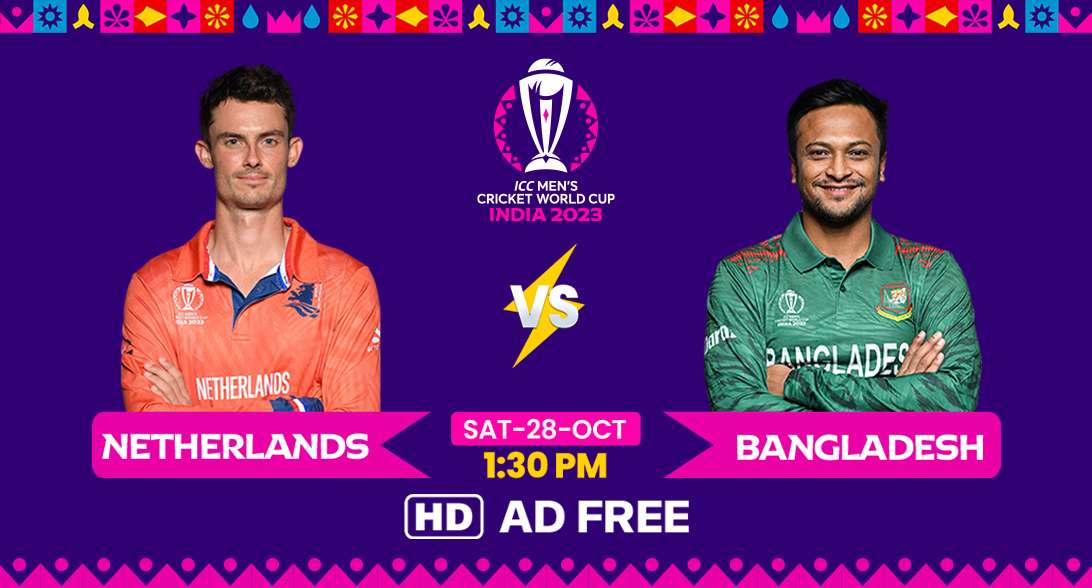 How to watch Netherlands Vs Bangladesh Live Stream in HD | Cricket World Cup 2023 | AD - Free