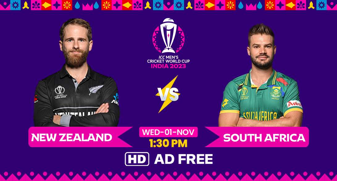 How to Watch New Zealand Vs South Africa Live Stream in HD | Cricket World Cup 2023 | AD-Free