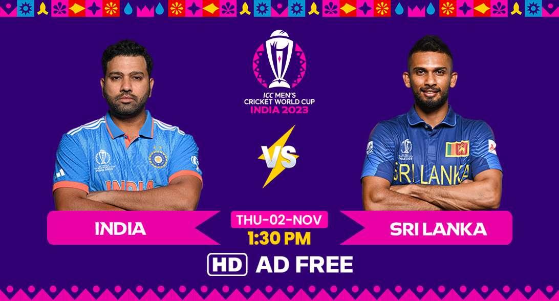 How to Watch India Vs Sri Lanka Live Stream in HD | Cricket World Cup 2023 | AD-Free