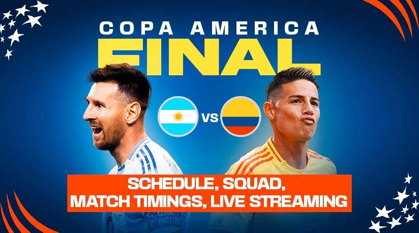 Copa America 2024 Final Schedule | Argentina vs Colombia Squads, Match Timing, Live Streaming
