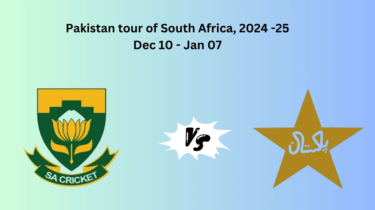 PAK vs SA | Pakistan Tour of South Africa 2024 Squads & Schedule