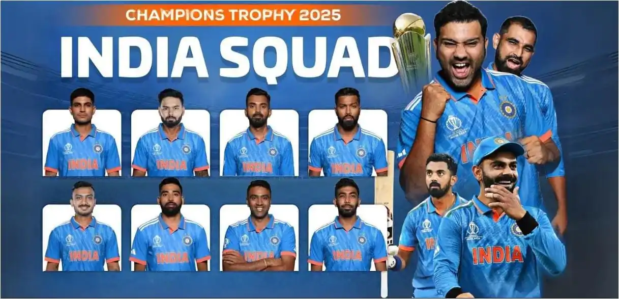 India Champions Trophy Squad 2025 tapmad