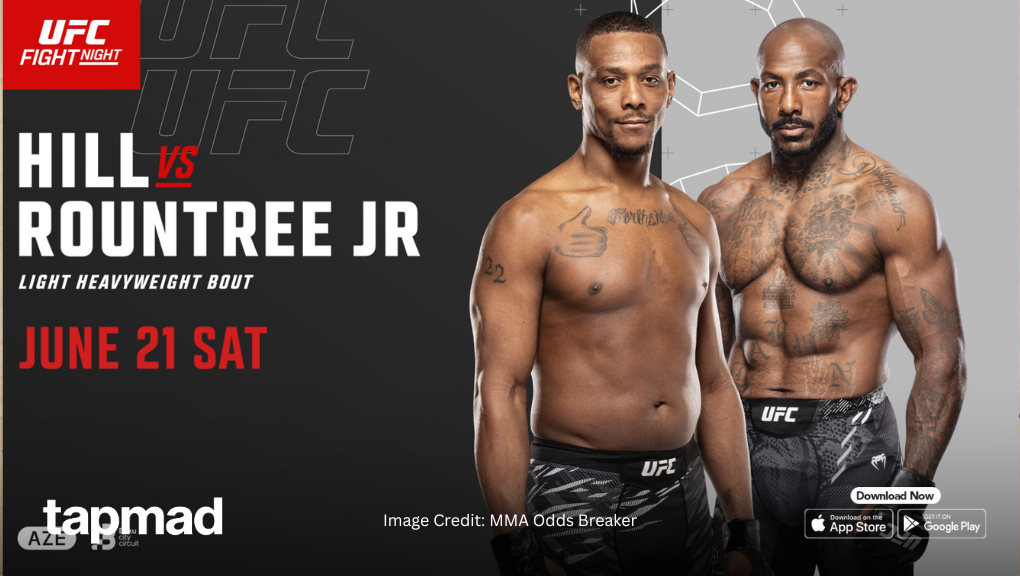 Hill vs Rountree Jr. – How to Watch UFC Fight Night Live