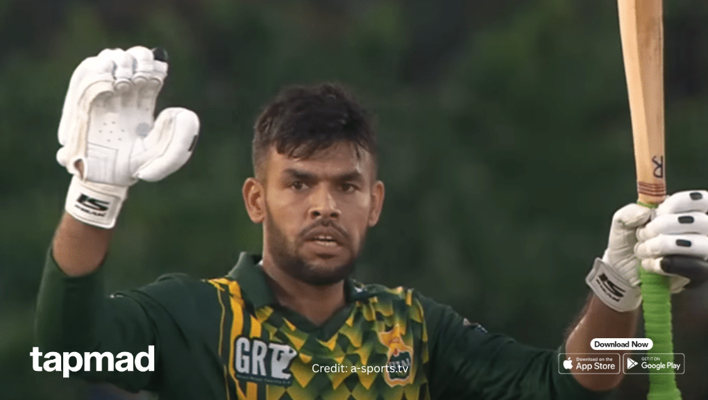 Usman Khan Blasts a Sublime Century in Ghani Glass Tourney