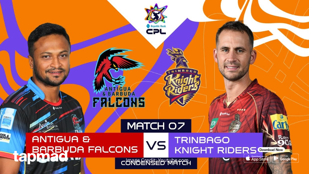Antigua Falcons vs Trinbago Knight Riders CPL 2025: Full Match Summary