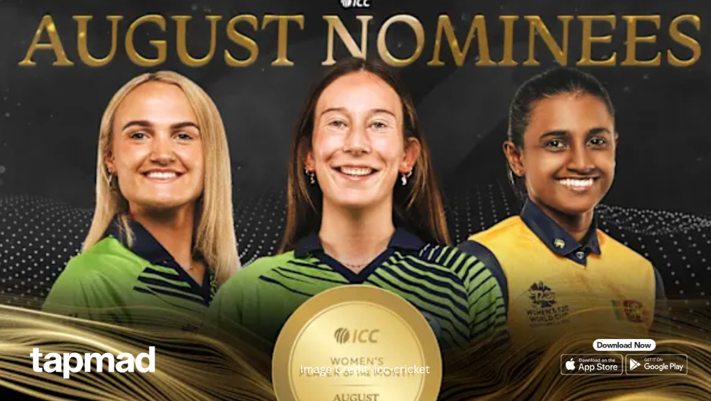 ICC Women’s Player Of The Month August 2025 Nominees Revealed