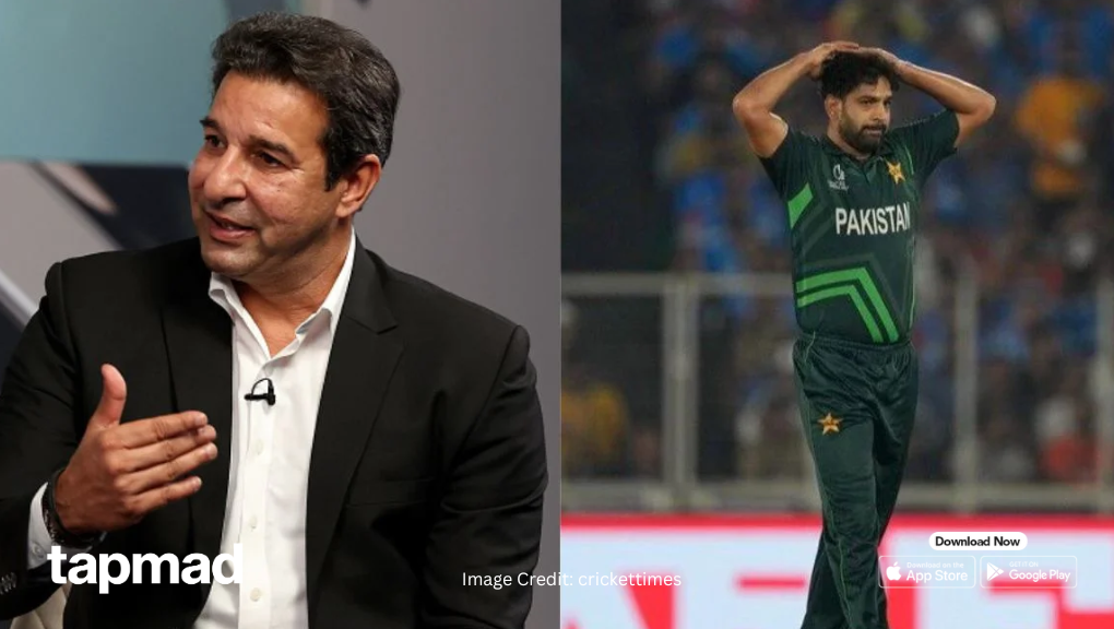 Wasim Akram Calls Haris Rauf “Run Machine” After Costly Spell | tapmad