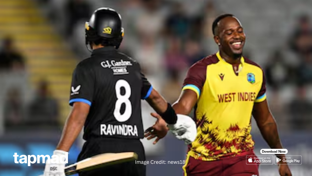 WI Beat NZ by 7 Runs in a Thrilling 1st T20I