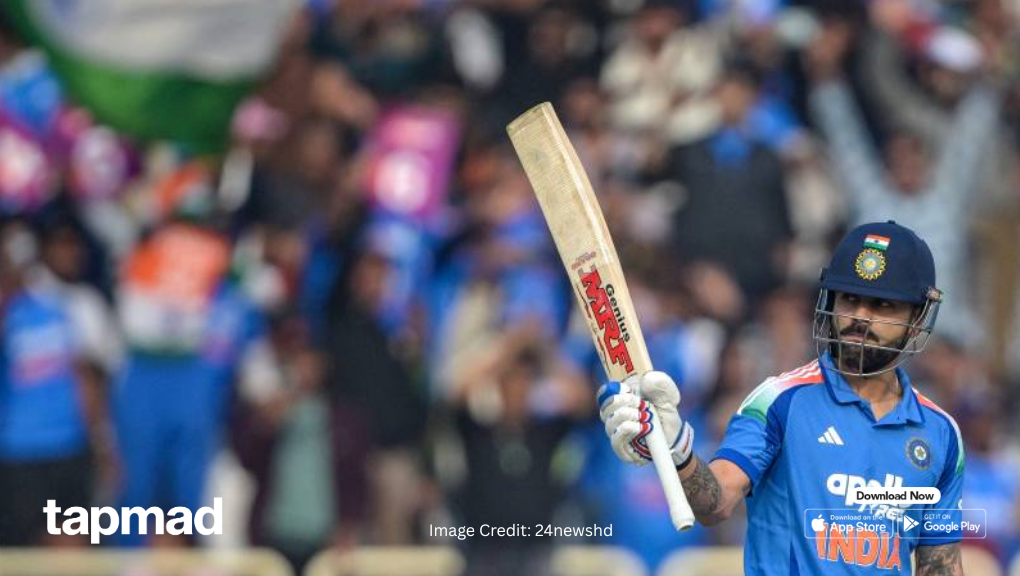 Kohli's Record 135 Powers India to 349/8 in Ranchi ODI Opener