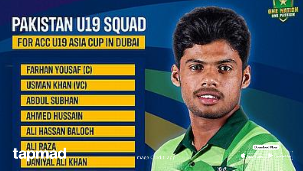 Pakistan Unveil U19 Squad for Asia Cup as Farhan Takes Charge