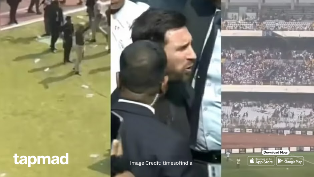 Chaos Erupts at Kolkata’s Salt Lake Stadium Following Lionel Messi’s Exit