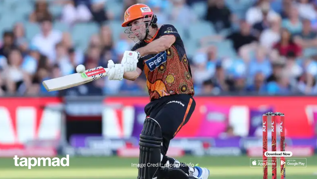 Mitchell Marsh’s 88 Powers Scorchers Past Strikers in Adelaide