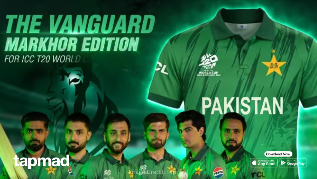 Pakistan T20 World Cup Jersey Unveiled as PCB Launches Vanguard Markhor Edition