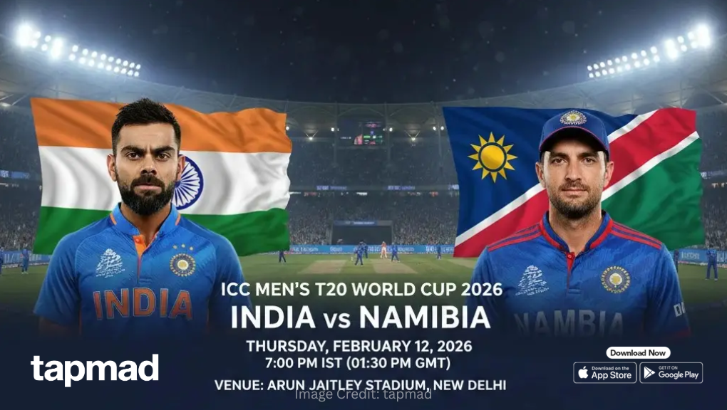 India vs Namibia: ICC Men's T20 World Cup 2026 Complete Match Preview