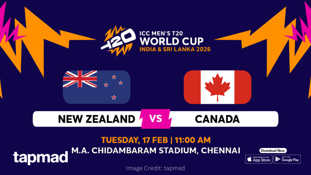 New Zealand vs Canada: ICC Men's T20 World Cup 2026 Complete Match Preview