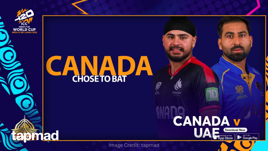 Canada Win Toss, Opt to Bat vs UAE in T20 World Cup | Watch Live on tapmad