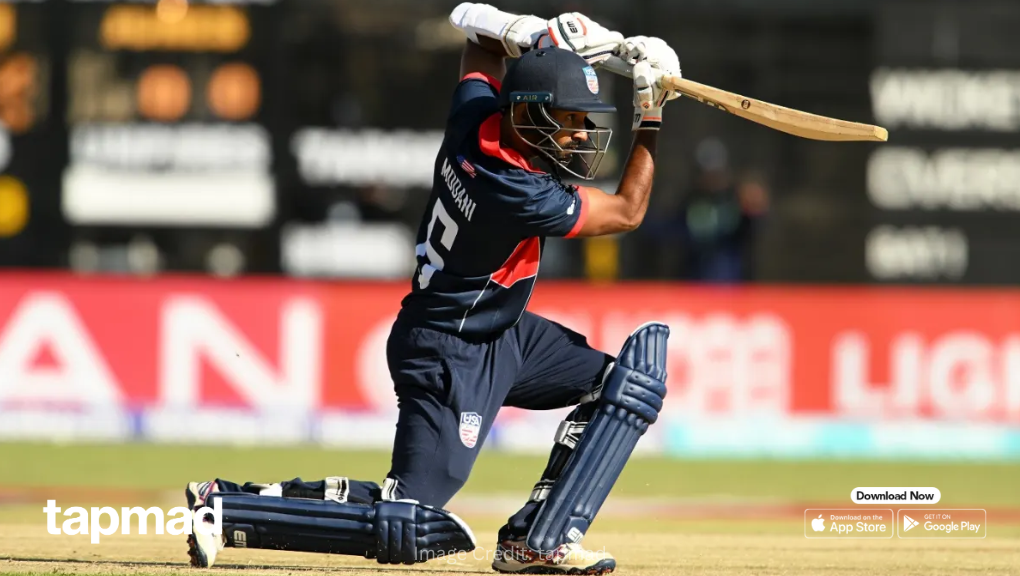 Saiteja Mukkamalla’s 79 Guides USA to 196/6, Bas de Leede Claims 3 Wickets