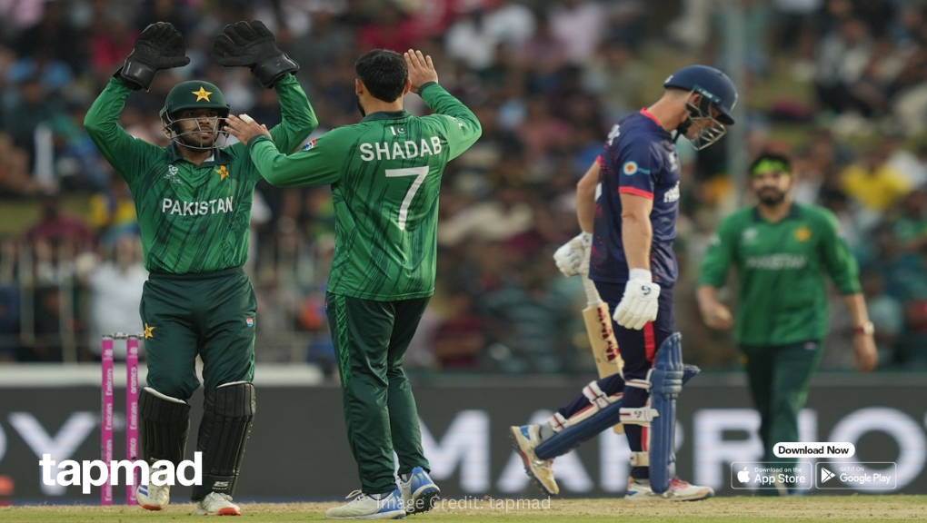 Pakistan Crushes Namibia by 102 Runs as Usman Tariq and Shadab Khan Run Through Batting Lineup