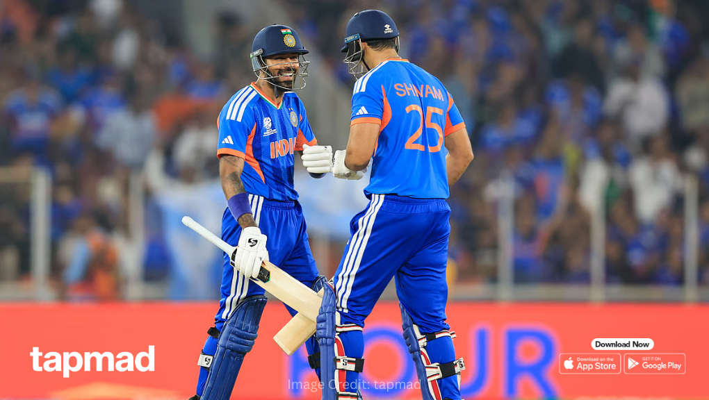 Shivam Dube, Hardik Pandya Power India to 193/6 Against Netherlands