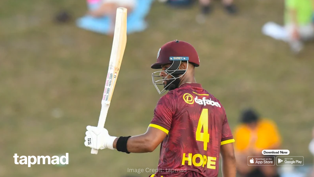 West Indies Post 165 After Shai Hope’s Commanding 75 Vs Italy