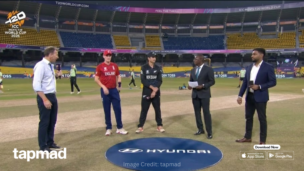 NZ vs Eng Super 8 Live: NZ Win Toss and Opt to Bat First Against Eng