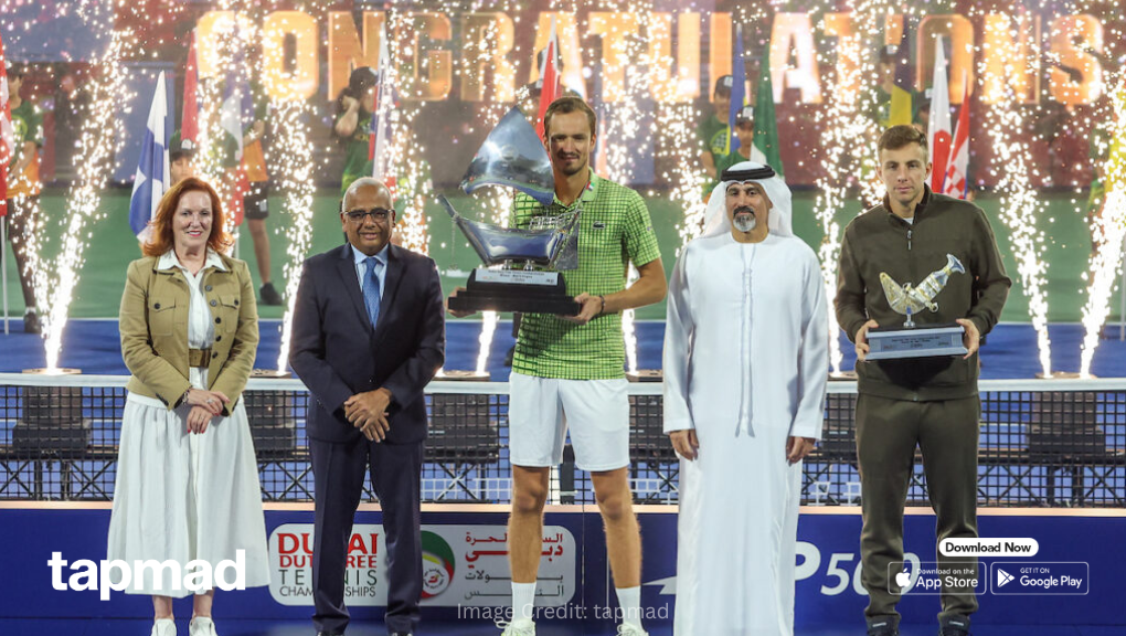 Daniil Medvedev Clinches Second Dubai Title After Griekspoor Withdrawal