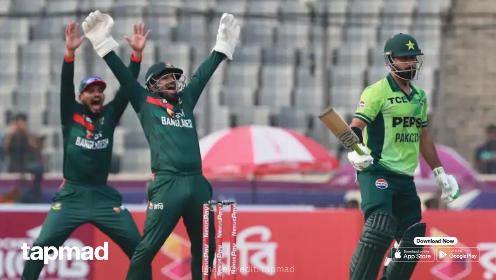 Bangladesh Stumble Early as Pakistan Seizes Advantage in 2nd ODI at Dhaka