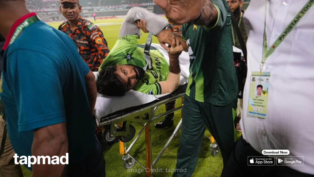 Hussain Talat Taken to Hospital After Injury Scare in Bangladesh vs Pakistan 2nd ODI