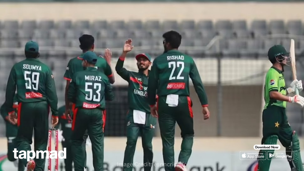 Pak vs Ban Live: Pakistan Collapse As Nahid Rana Tears Through Top Order