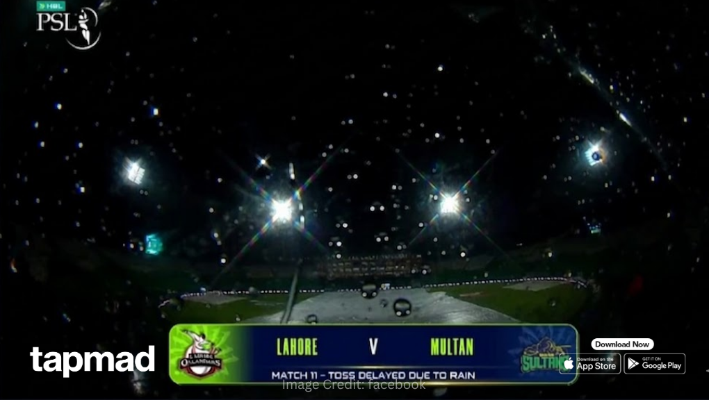 Toss Delayed as Heavy Rain Stalls Multan vs Lahore Live Action in PSL 11 Clash