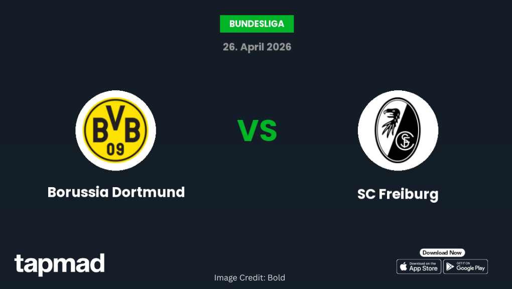 Borussia Dortmund vs SC Freiburg Bundesliga 2026 Match Preview