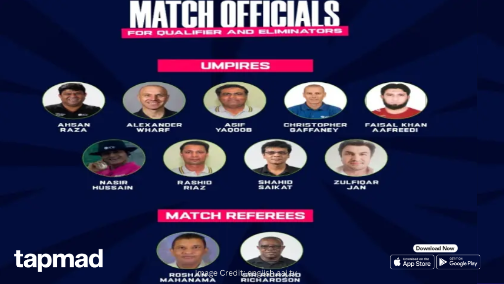 PSL 11 Playoffs: PCB Reveals Match Officials Lineup
