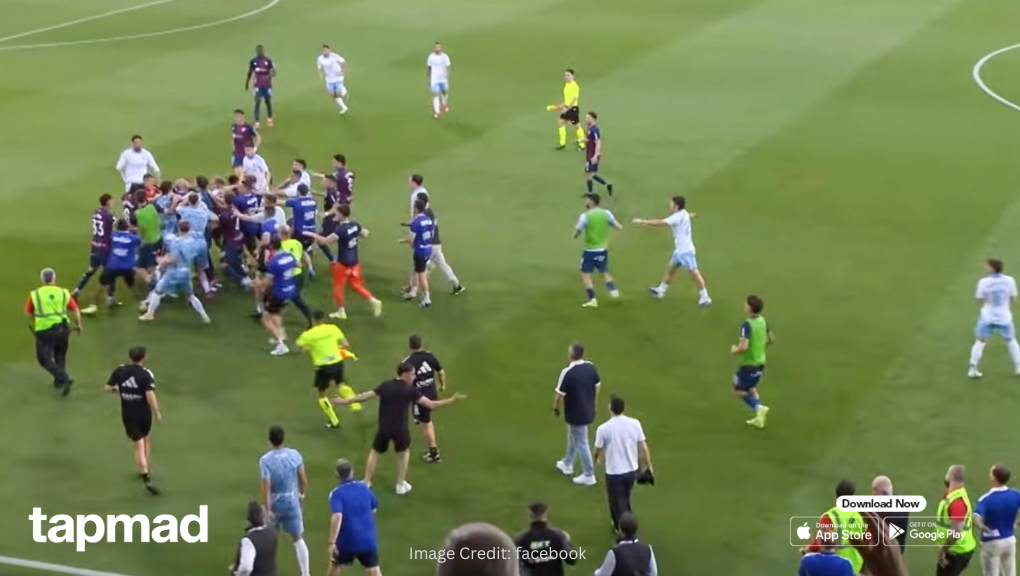 ‘Complete Loss of Control’ – Real Zaragoza Goalkeeper Sparks Mass Pitch Brawl