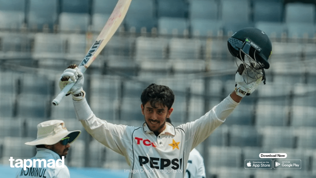 Azan Awais Joins Elite List with Century on Test Debut vs Bangladesh