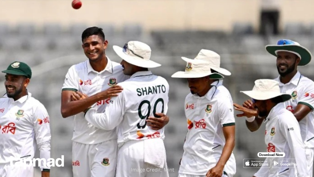 Bangladesh Defeat Pakistan by 104 Runs: Historic First Test Victory in Dhaka
