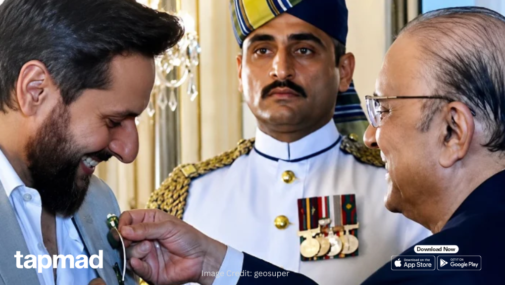 Shahid Afridi Received Hilal e Imtiaz for Services to Pakistan Cricket