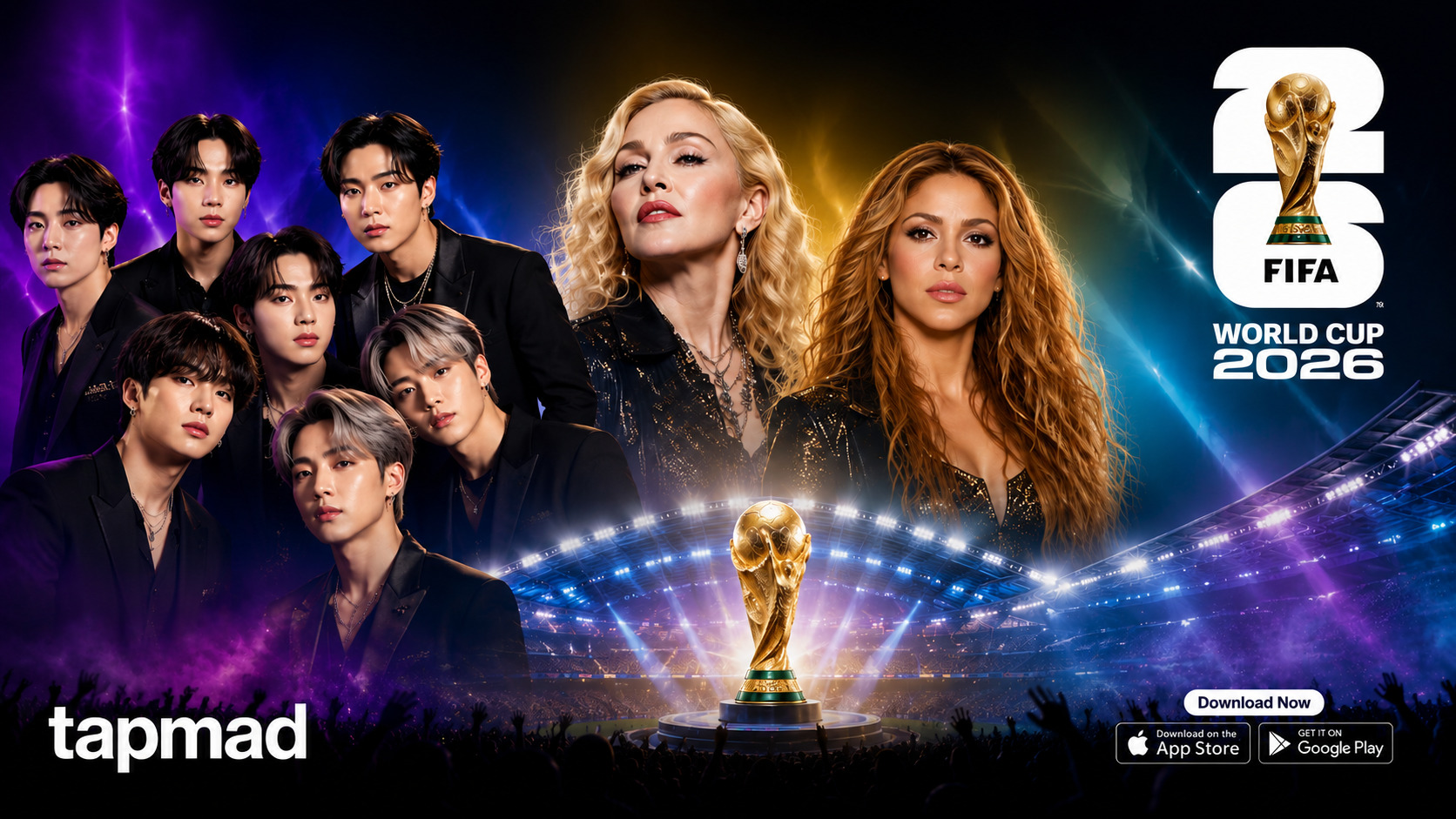 FIFA World Cup 2026 Final to Feature BTS, Madonna, Shakira