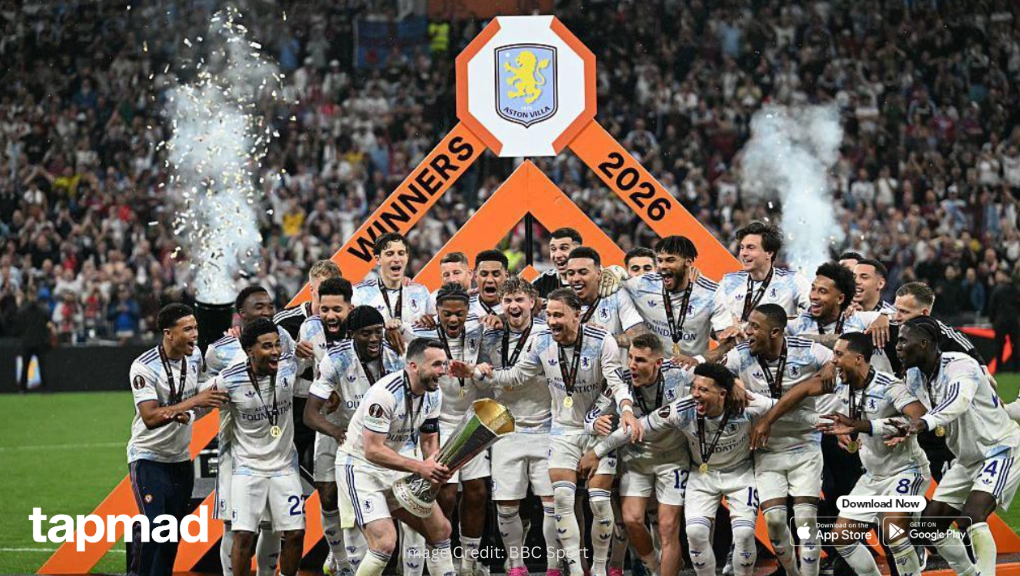 Aston Villa Lift Europa League Trophy After 3-0 Victory Over Freiburg in Istanbul