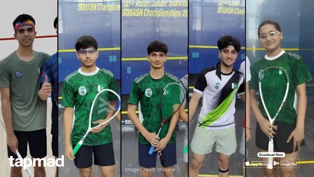Asian Junior Squash Championships Glory for Pakistan After Youth Contingent Bags Two Gold Medals