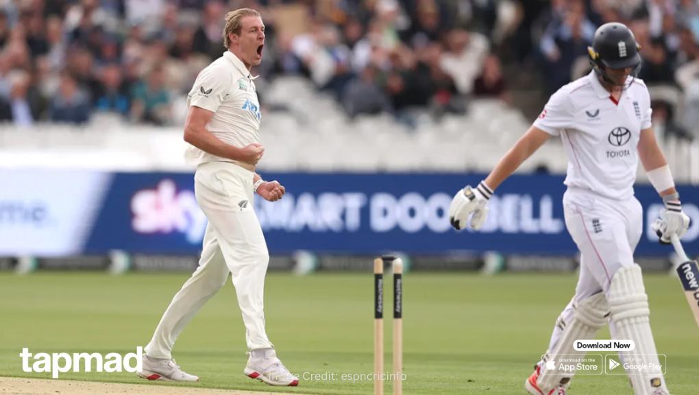 Eng vs NZ: New Zealand Take Control as England Collapse to 94/6 at Lord’s