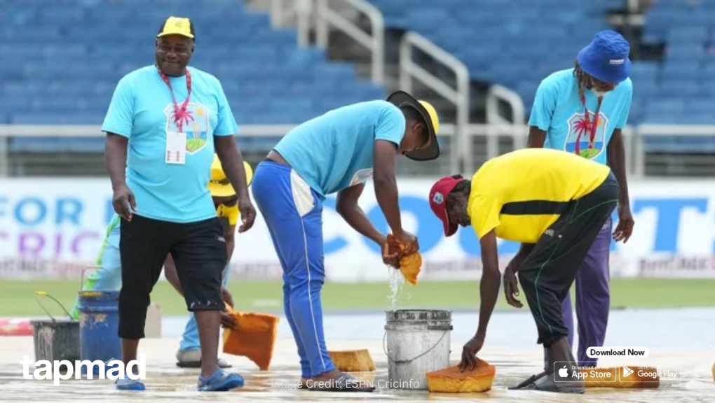 Sri Lanka vs West Indies 3rd ODI: Intermittent Rain Delays the Toss at Kingston