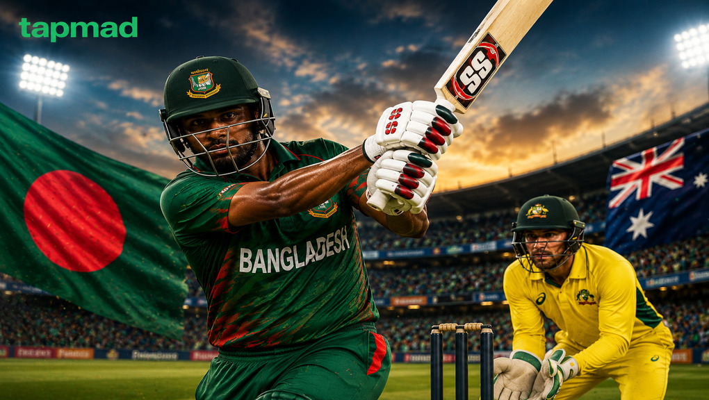 Bangladesh Reach 140/3 as Shanto Leads Fight vs Australia