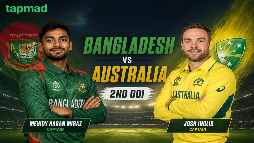 Australia Collapse Early as Bangladesh Tighten Grip in 2nd ODI
