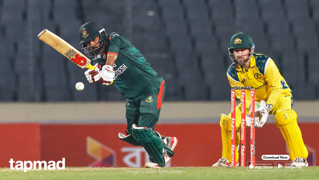 Bangladesh Chase Down 192 to Beat Australia by 5 Wickets in Rain-Adjusted ODI